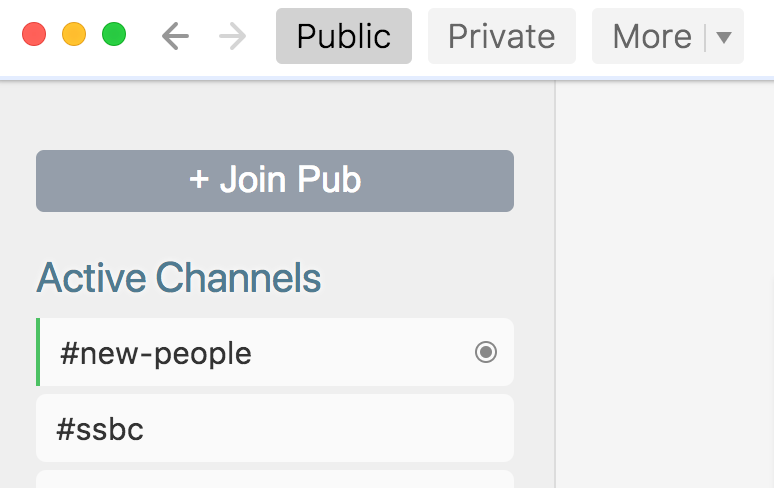 + Join Pub button