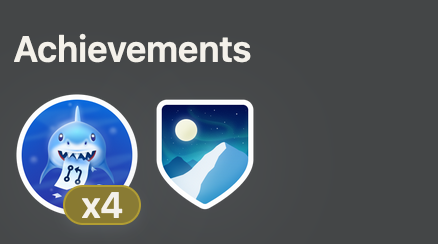 a screenshot of my GitHub Achievements showing a “Pull Shark” and an “Artic Code Vault” badge.