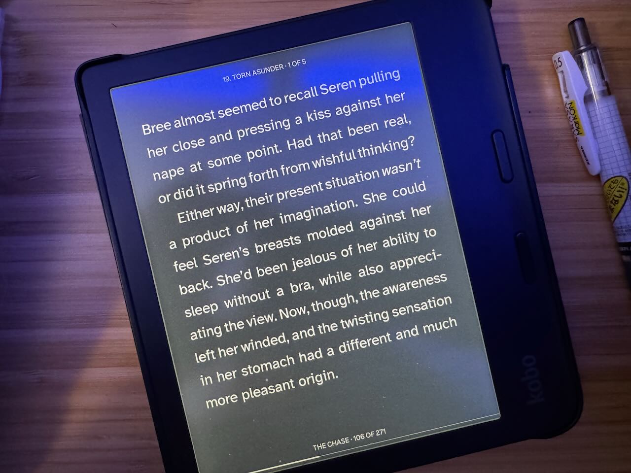 a photograph showing a page of text in dark mode with white letters & black background.