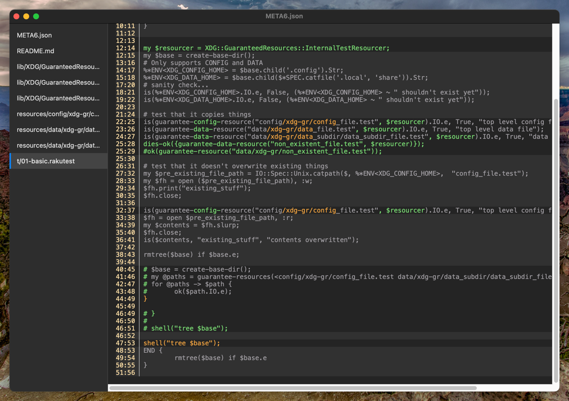 a screenshot of the cleandiff app
